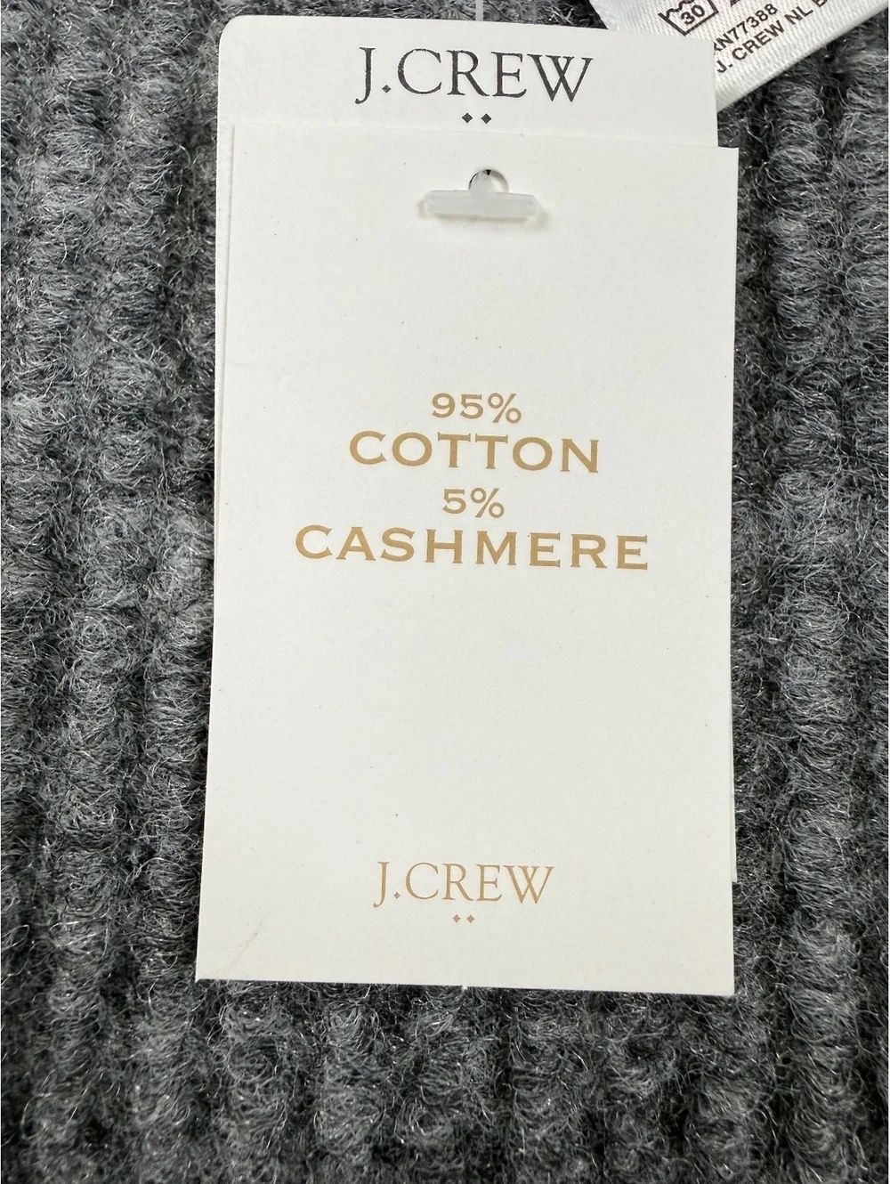 J.Crew Women’s One Size Cotton Cashmere Colorblock Knit Poncho Cape NWT